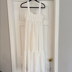 Zara White Maxi Dress